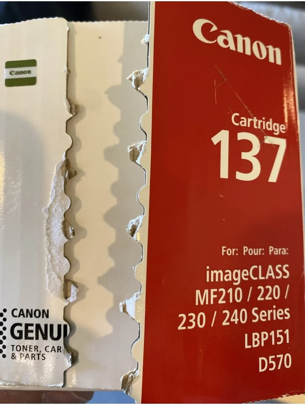 Canon 9435B001 2400 Pages Black Toner #137